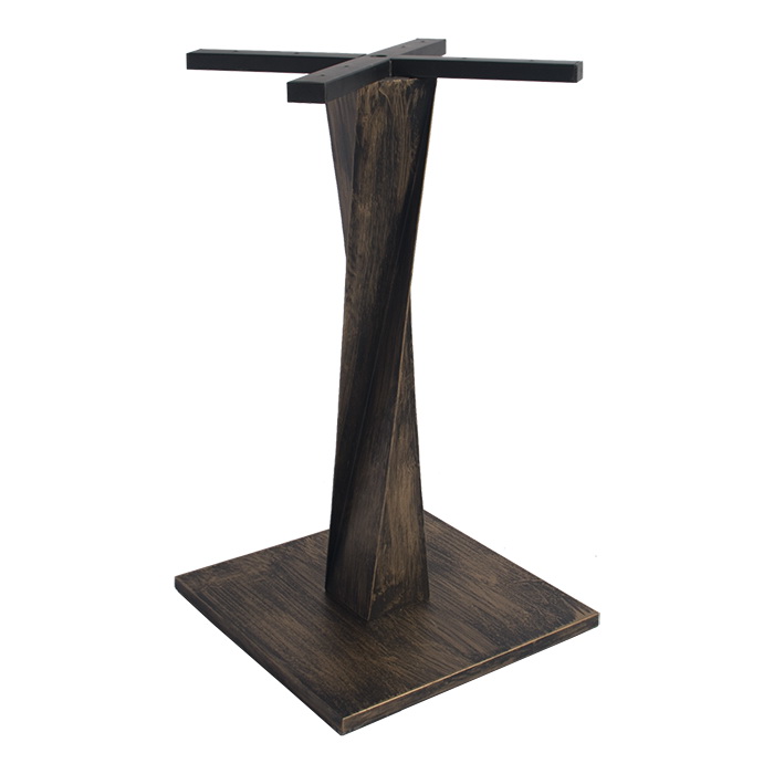 Retro-design square restaurant table base / APTB-02A