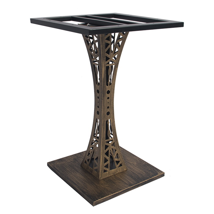 antique 17.7inches square table base with powder coat painting / APTB-04B