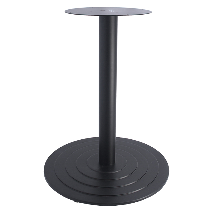 round step cast iron table base