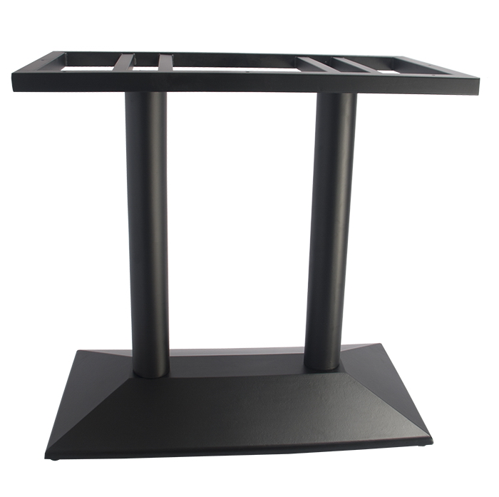 Black Cast Iron Rectangular Dining Table Base