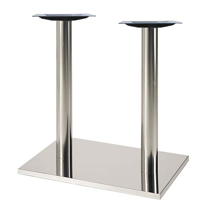 HHDPE Dual poles rectangle stainless steel table base