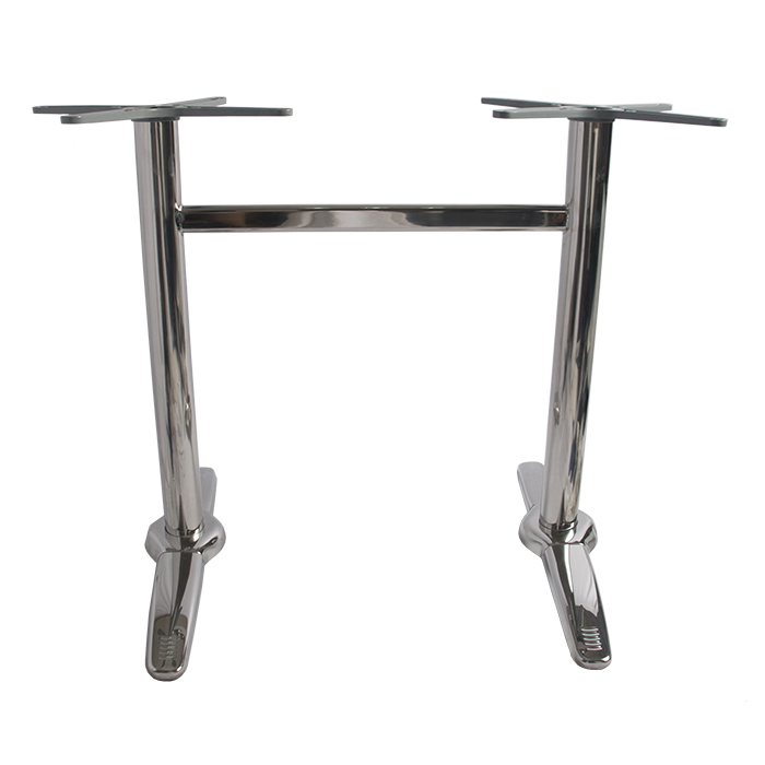 duel pole roma-bar stainless steel table base