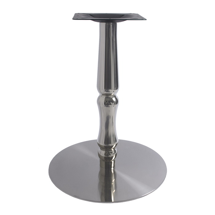 decorative tube round stainless steel table base