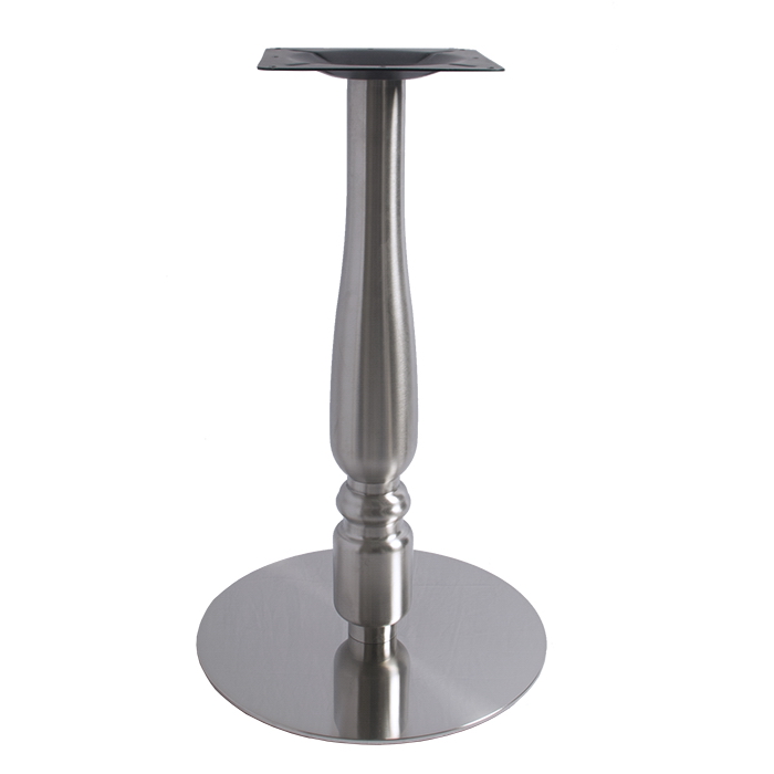 decorative pole round stainless steel table base