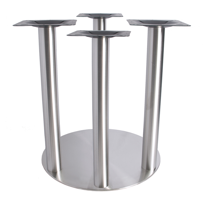 4 columns round stainless steel restaurant table base