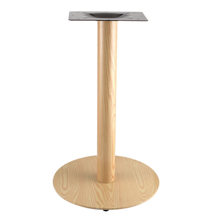 wooden color round table base