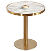 gold stainless steel table
